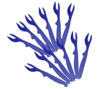 UKCOCO 10 pezzi Forchette in Plastica per Crostacei da Strumenti per Sgusciare Granchio e Aragosta Accessori per Consumare Molluschi Design Resistente e Riutilizzabile per Casa e