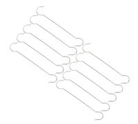 UKCOCO 10 Pezzi Gancio a S Grande in Acciaio Inox per Mangiatoie e Cesti | Montaggio Rapido senza Fori, Resiste a Vento Pioggia e Sole, Finitura Liscia per Pergola e Cortile