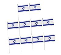 UKCOCO 10 Pezzi Israeliana in Poliestere Per Decorazioni Esterni Bandiere Nazionali Per Feste Eventi Sportivi e Giardinaggio Lavabili e Resistente Allo Sbiadimento