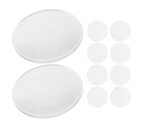 UKCOCO 10 pezzi Lente Doppia Convessa in Vetro Ottico Trasparente per Orologiai Gioiellieri e Esperimenti di Ottica