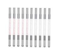 UKCOCO 10 pezzi Matite Sopracciglia Microblading Dual End per Trucco Naturale e Tatuaggio Penne Tattoo Sopracciglia Compatte per Uso Professionale e Principianti