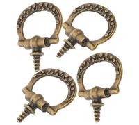 UKCOCO 10 Pezzi Mini Maniglia in Lega Vintage per Scatole Porta Gioie e Mobili, Sicura e Delicata, per Cassetti e Armadi di Casa
