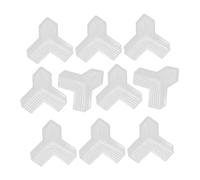 UKCOCO 10 pezzi Paraspigoli Trasparenti Morbidi per Superfici Protezione Sicurezza Antiurto per Mobili e Angoli Taglienti Facili da Applicare per Casa e Cameretta