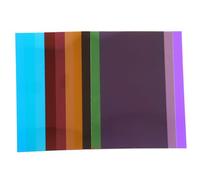 UKCOCO 10 Pezzi Pvc Colorato Fogli Per Filtri Gel Illuminazione Fotografica Sovrapposizioni Colorate Per Dislessia 0.3mm 210x297mm Per Foto Video e Scenografie