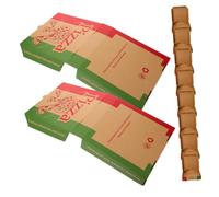UKCOCO 10 pezzi Scatole Pizza Takeaway Contenitori Cartone Pieghevoli per e Trasporto Pizza da Asporto per Conservare e Facilità Stoccaggio