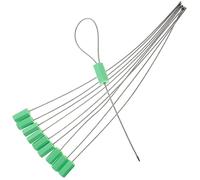 UKCOCO 10 Pezzi Sigillo Di Sicurezza Cavo Autobloccante in Acciaio Rivestimento Abs, Guarnizione Antimanomissione Regolabile Per Trasporti e Logistica, Etichette Di Sicurezza Per Container e Rimorchi