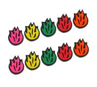 UKCOCO 10 Pezzi Silicone Tennis Dampers Vibration Control Flame Design for all Levels Fit Shock Absorbers for Racket Strings Training And Matches