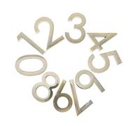 UKCOCO 10 Pezzi Targhette Numeriche Autoadesive Bronzo Antico per Porte Hotel Appartamenti e Negozi Decorazione Indirizzo Facile da Installare e Rimuovere