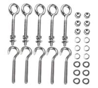 UKCOCO 10 set Bulloni in Inossidabile Ganci Vite Resistenti per Soffitto Portanti per Uso ed Esterno per Appendere Piante Luci e Attrezzi da Giardino