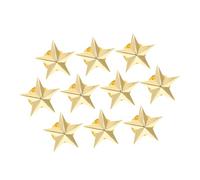 UKCOCO 10 Spille Distintivo Stella a 5 Punte in Lega alla Moda, Decorazione per Abiti e Accessori, Set da 10 Pezzi per Feste e Regali, Adatte per Uomini e Donne