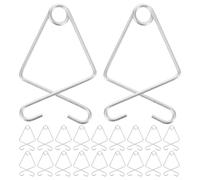 UKCOCO 100 ganci a clip in acciaio per soffitto, ideali per pannelli a | Design a forma di pesce, clip per griglia da soffitto, ganci per banner da soffitto per mostre, sale parrocchiali, supporto