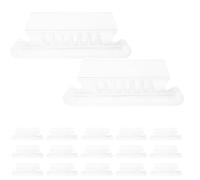 UKCOCO 100 Linguette Trasparenti per Cartelle Portadocumenti in Pvc, Etichette Staccabili per Schede di Archiviazione, Inserti per Cartelle Sospese per Ufficio e Organizzazione Documenti