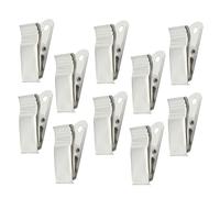 UKCOCO 100 pezzi Clip Metalliche Rinforzate con Molla per Porta Badge e Carte Id da Clip Leggere e Resistenti per Eventi Scuola e Fiere