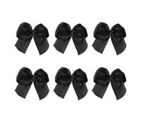 UKCOCO 100 Pezzi Fiocchi Artigianali in Raso Nero Piccoli 2,2x2 CM | Cucito e Decorazioni, Nastro per Confezioni, Set Fatto a Mano, Adatti