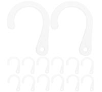 UKCOCO 100 Pezzi Ganci Appendicalzini in Plastica Resistente Design Minimalista per Espositori Calzini e Cappelli Appendiabiti da Parete Salvaspazio per Uso Retail e Personale