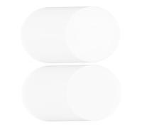 UKCOCO 100 Pezzi Pellicole Trasparenti per Badge Coperture Protettive Rotonde in Plastica per Spille e Medaglie Film Chiari per Progetti DIY