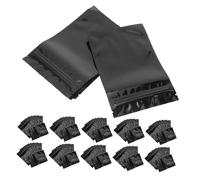 UKCOCO 100 pezzi Sacchetti Alluminio con Zip Richiudibili Buste per Conservazione Alimentare Resistenti e Sigillanti per Dolci Frutta Secca e Prodotti Negozio
