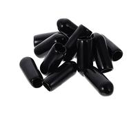 UKCOCO 100 Pezzi Tappi per Fascia Chioma in Gomma Nera Accessori per Chioma Comodi e Protettivi per Realizzazione e Riparazione