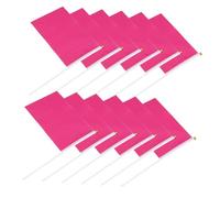 UKCOCO 100 Piccole Bandierine da in Mano Bandiere Decorative per Bandiere Portatili in Stoffa 14X21Cm 100 Pezzi per Sfilate e Celebrazioni