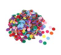 UKCOCO 1000pezzi Cerchi di Feltro Rotondi per Lavori Artigianali di Materiale per Ricamo Colorati Decorazioni in Feltro Bottoni Forma di Fiore Cuscinetti in per Tessuti Artigianali Toppe