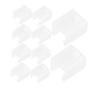 UKCOCO 10pezzi Clip di Montaggio per Strisce Luminose LED Supporto per Montaggio Parete Clip Strisce Luminose per Esterni Realizzate in PVC Robusto e Affidabile