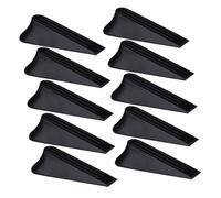 UKCOCO 10pezzi Fermaporta in Gomma Cuneo per Sicurezza Casa Ufficio Nero Antiscivolo Resiste Porte Che Sbattono Protezione Animali Domestici Ragazzo Ragazza Ragazza