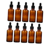 UKCOCO 10pezzi Flacone Contagocce in Vetro Vuoto Flaconi Contagocce Per Oli Essenziali Per Campioni Di Profumo Flaconi Per Liquidi Cosmetici Multiuso