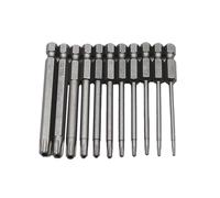 UKCOCO 11 Pezzi Inserti Cacciavite a Stella Lunghi, Punte per Cacciavite Elettrico S2, Set 75-100mm, Gambo Esagonale 1/4 Pollice, Argento, Magnetizzabili, per Avvitatori Elettrici