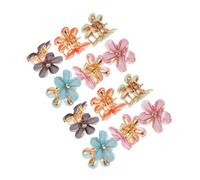 UKCOCO 12 Pezzi Mini Clip Metallo con Cristalli Morsetti Leggeri per Sottile e Spesso Accessori Decorativi Femminili per Styling Frangia e Contorno Viso