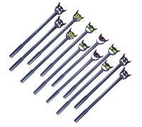 UKCOCO 12 Pezzi Penne Gel a Forma di Diavolo per Halloween Decorazioni Festa Divertenti Impugnatura Comoda Set Penne per Scrivere Regalo Famiglia e Amici