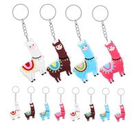 UKCOCO 12 Pezzi Portachiavi Alpaca Kawaii Charms Animali Colorati per Borse Compleanni e Feste Unico e Design e Leggero Accessori Adorabili per Ogni Occasione