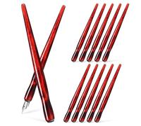 UKCOCO 12 Pezzi Portapennino da Calligrafia in Legno per Disegno e Viaggio | Impugnatura Confortevole, Smontaggio Semplice, Uso Versatile, per Artisti e Lavoro Illustrativo