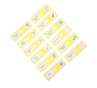 UKCOCO 12 pezzi Vetrini Microscopio Plastica Preparati per Campioni Botanici Etichettati e Sicuri per Educazione Biologia Base