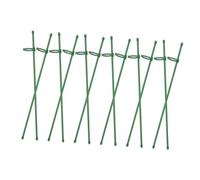 UKCOCO 12 Set Pali di Supporto per Piante Pianta Supporti Vegetali Posta di Supporto per Le Piante Alto Stelo Supporti per Piante da Giardino Puntello Rosa Verde Fibra di
