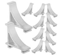 UKCOCO 12pezzi Clip Metallo Per Ripiano Congelatore Ganci Fissaggio Supporto Per Frigorifero Staffe Morsetto Per Ripiano