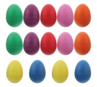 UKCOCO 14 pezzi di uova di plastica con sonagli, strumenti musicali e | Mini uova sonore colorate, sviluppano il ritmo, le abilità uditive e il riconoscimento dei colori, ideali per il ritorno a
