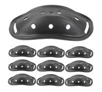 UKCOCO 15 Pezzi Protezione per Caschi da Pattinaggio Mentoniera per Casco di Protezione Adatta a Vari Usi Plastica Black