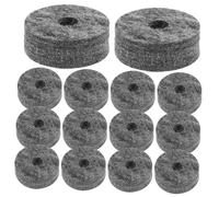 UKCOCO 15 Pezzi Tamponi in Panno per Piatti Batteria Cuscinetti Antivibrazione per Supporti Piatto e Kit Batteria Ricambi Resistenti e Compatibili per Jazz Drum e Hihat