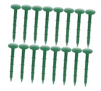 UKCOCO 150 Pezzi Chiodi Per Pavimenti Pali Del Prato Confine Piante Picchetto Da Campeggio Punte Del Paesaggio Picchetti Da Giardinaggio Picchetti Per Fissaggio a Plastica Verde