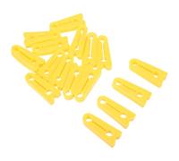 UKCOCO 16 Pezzi Guarnizione di Collisione per Portiera Auto in Gomma Gialla Assorbimento Urti e Protezione Resistente alle Intemperie per Serrature Veicolo