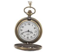 UKCOCO 1Pc Vintage Scala Collana Moda Compleanno Copertina Regalo Numeri Scavati-out - con Movimento Orologio per Fuori Fiore Romano Hollow Hollowed- Flip Retro Uomini Delicati