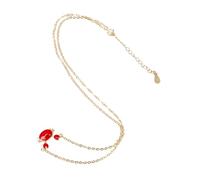 UKCOCO 1pezzi Collana Donna in Argento Sterling Ciondolo Forma Di Granchio Accessorio Semplice Moda Regalo Per Occasioni Speciali