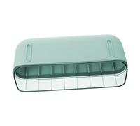 UKCOCO 1pezzi Contenitore Per Uova Impilabile Con Design Scivolo Scatola Trasparente Per Frigorifero Organizer Multifunzionale Per Uova e Alimenti Capacità