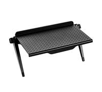 UKCOCO 1pezzi Mensola Porta Monitor Nera in Plastica Ergonomica Supporto Salvaspazio per TV e Computer con Superficie Liscia Stabile e Multifunzione per Casa e Ufficio