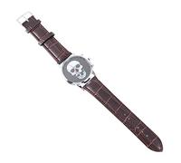 UKCOCO 1pezzi Orologio Da Uomo Skeleton Con Design Unico Tema Halloween Quadrante Cinturino e Leggero Orologio Da Polso Per Occasioni Speciali e Uso Quotidiano