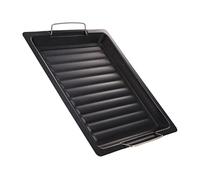 UKCOCO 1pezzi Padella Antiaderente per Grigliare Vassoio per Barbecue in Acciaio al Carbonio Spesso Teglia per Arrostire da Facile da Pulire