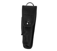 UKCOCO 1pezzi Torcia Elettronica Portatile Chiusura Bottone Custodia in Nylon Per Torcia Led Per e Escursionismo Nera