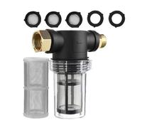 UKCOCO 1Set Acqua con Flessibile Prefiltro Rotabile per Rubinetto e Idropulitrice Facile Installazione e Filtrazione delle Impurità Design