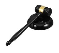 UKCOCO 1set Martello Giudice in Legno Massello Gavel Asta con Finitura Liscia e Resistente Martelletto per Giudici Avvocati Aste e Regali Professionali