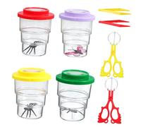 UKCOCO 1Set Osservazione Insetti con Vaso Ingrandimento Pinzette e Clip Kit Istruttivo per Apprendimento Interattivo e Esplorazione Della Natura per Appassionati Entomologia